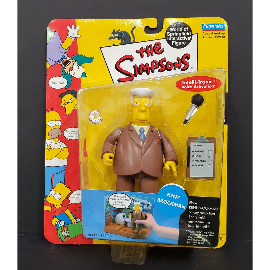 The Simpsons Kent Brockman Interactive Figure – Swasey's Hardware & Hobbies