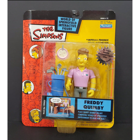 The Simpsons Freddy Quimby Interactive Figure