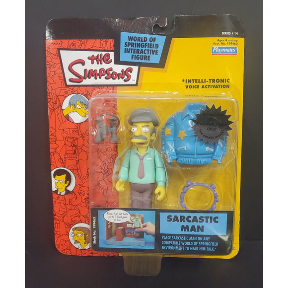 The Simpsons Sarcastic Man Interactive Figure