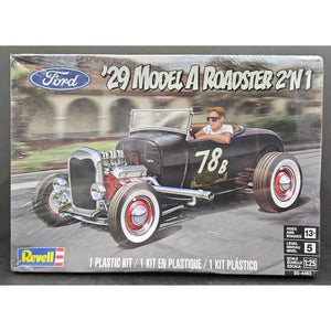 1/25 Revell 1929 Ford Model A Roadster 2'n 1 Model Kit