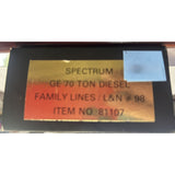 HO Scale Spectrum GE 70 Ton Switcher Family Lines L&N Body