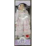 Dan Dee 15" Keepsake Memories Hand Painted Pink Dress Porcelain Doll