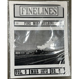 Finelines Magazine. 3 issues, May 72, March 73, July 74