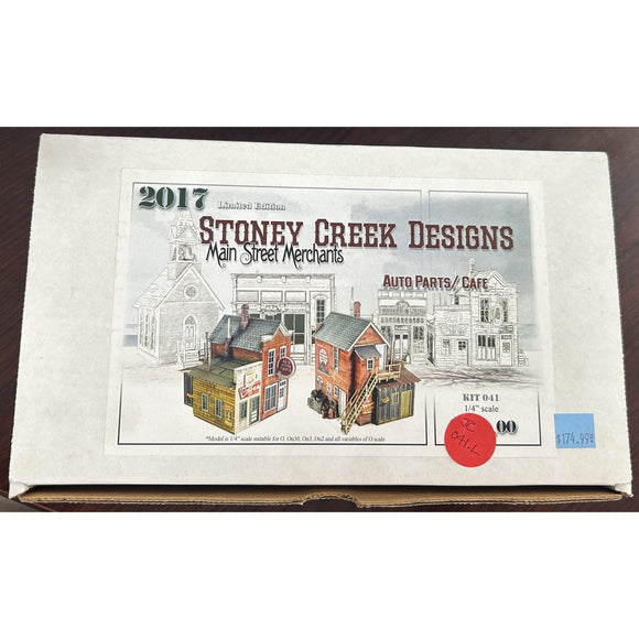O Scale Stoney Creek Designs Kit #041 Main St Merchants Auto Parts/Cafe