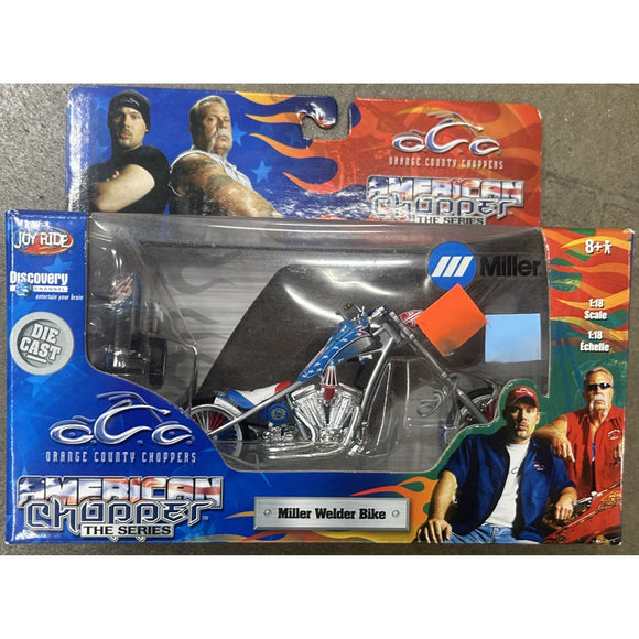 1/18 Scale Die Cast Orange County Choppers Miller Welder Bike