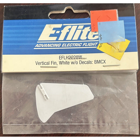 EFLH2228W Vertical Fin: White no decals: BMCX