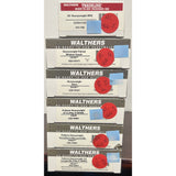 HO Scale Walther's D&RGW 4 Stripe Heavy Weight Passenger Train 6 Cars