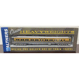 HO Scale Walther's D&RGW 4 Stripe Heavy Weight Passenger Train 6 Cars