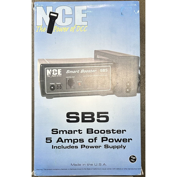 NCE DCC PB5 Smart Booster 5 Amp Power Supply