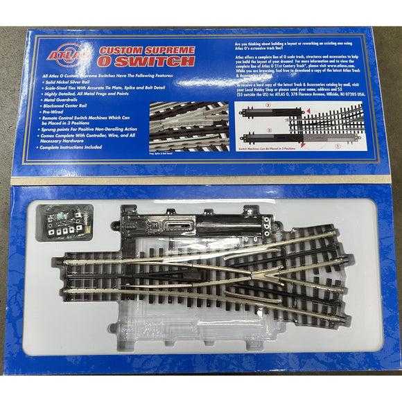 Atlas O Gauge 3 rail 6074 Remote Control Wye Turnout
