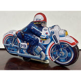 Schuco Tin Litho Police Motorcycle