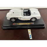 1/24 Scale Bburago 1957 White Ferrari Testarossa with N.A.R.T. Decals