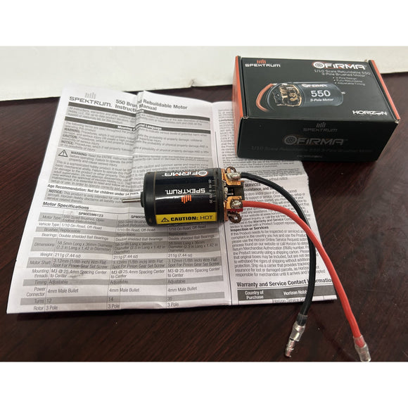 Spektrum Rebuildable 550 3 Pole Brushed Motor project