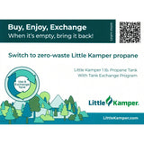 ENVIROMENTALLY FRIENDLY "Refillable" and "Re-Useable" 1 lb. propane tanks