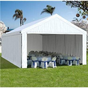 28 x 40 x 1 5/8" HD Canopy Frame with fourteen 7' legs, includes flange feet and braces