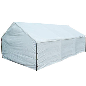 18 x 60 x 1 5/8" HD Canopy Frame with twenty 7' legs, includes flange feet and braces