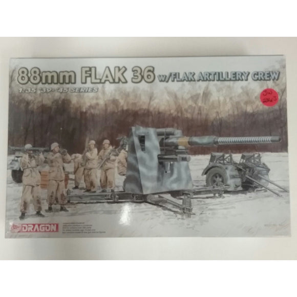 1/35th scale. 88mm Flak 36 w/Flak Artillery Crew from Dragon - Swasey's Hardware & Hobbies