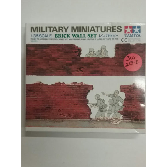 1/35th scale. Military Miniatures - Brick Wall from Tamiya - Swasey's Hardware & Hobbies