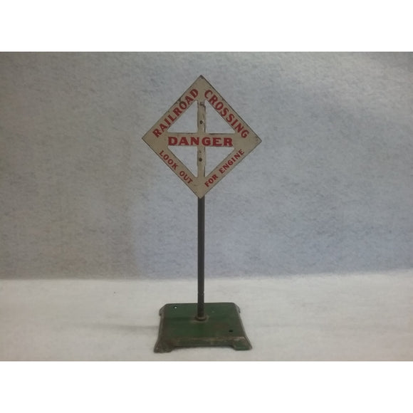 O Gauge Marx Train Crossing Sign – Swasey's Hardware & Hobbies