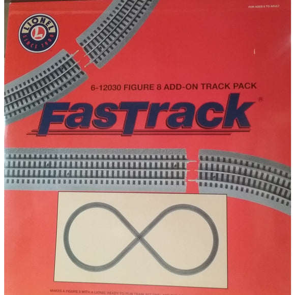O Gauge, 3-Rail Lionel #6-12030 Figure 8 Add-On Track Pack