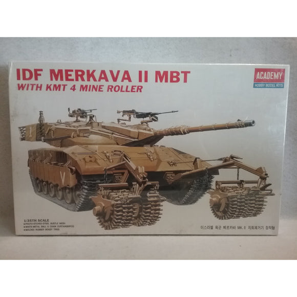 1/35 Scale Academy #1359  IDF Merkava II MBT With KMT 4 Mine Roller