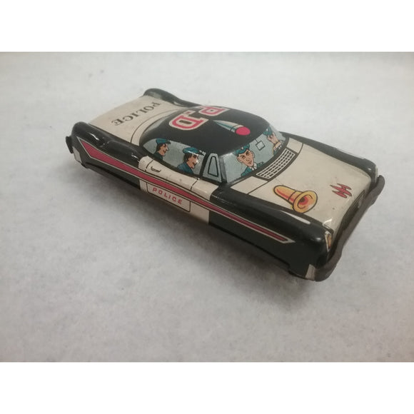 Vintage 1960's Tin Friction Police Car Toy