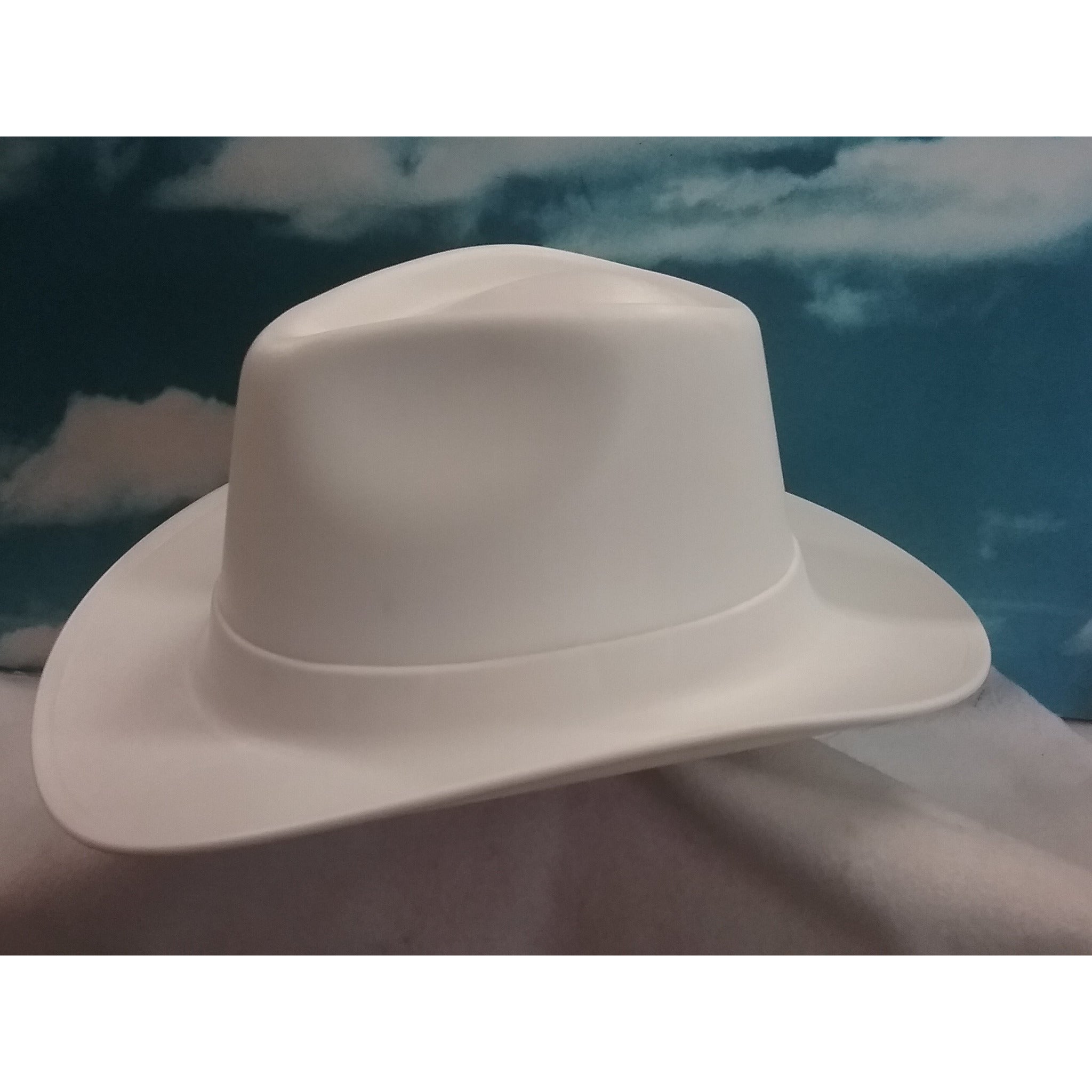 Vulcan Cowboy Hard Hat - Ratchet Suspension - White by Occunomix Vulcan Cowboy Hard Hat - Ratchet Suspension - White by Occunomix