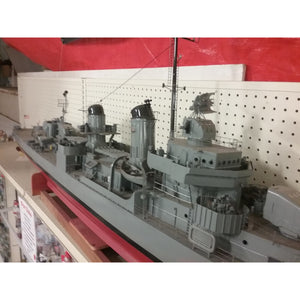 1/48 Scale Custom Scratch Built Remote Control USS Radford Destroyer - 8' long