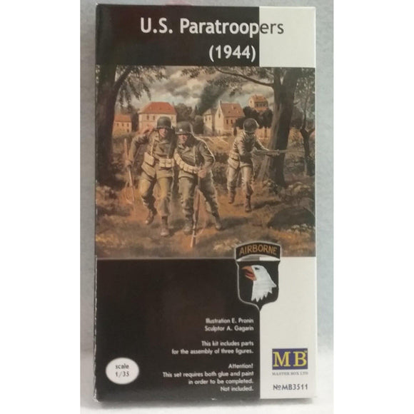 1/35 Scale Master Box MB3511 U.S. Paratroopers 1944