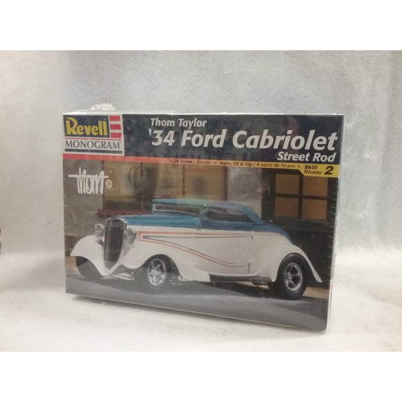 1/24 Scale Revell, Monogram 85-7647  Thom Taylor's '34 Ford Cabriolet Street