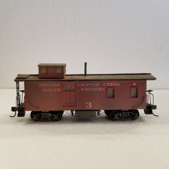 HO Scale Denver, Cripple Creek & South Western Caboose