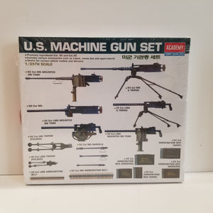 1/35 Scale Academy 1384 U.S. Machine Gun Set