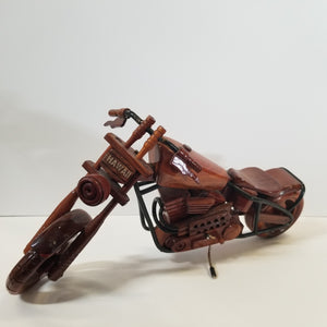 Carved Wood Motorcycle From Hawaii