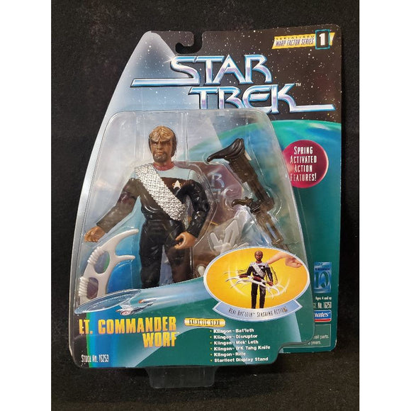 Playmates 16253 Star Trek Lieutenant Commander Worf Serialized Warp Factor Serie