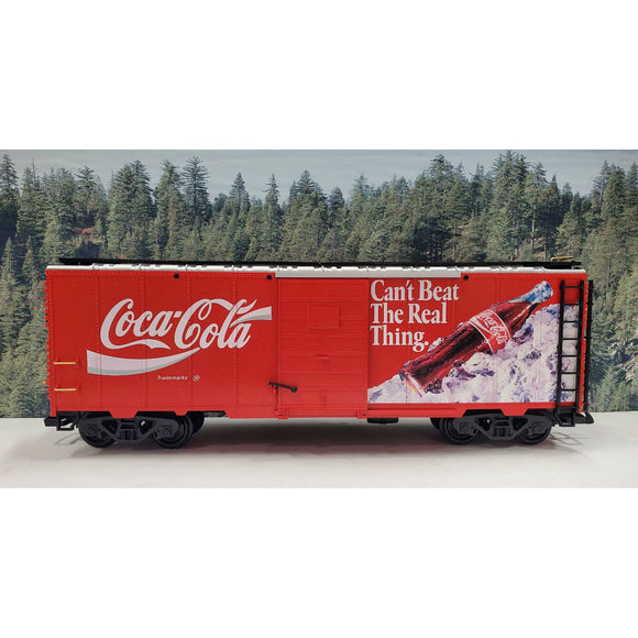 G Scale LGB Coca-Cola 4291 Can't Beat the Real Thing Boxcar