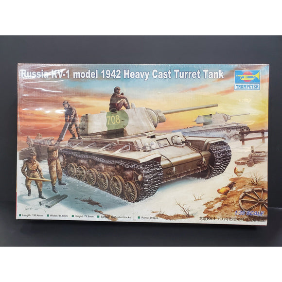 1/35 Trumpeter Russia KV-1 1942 Heavy Cast Turret Tank Kit 00359