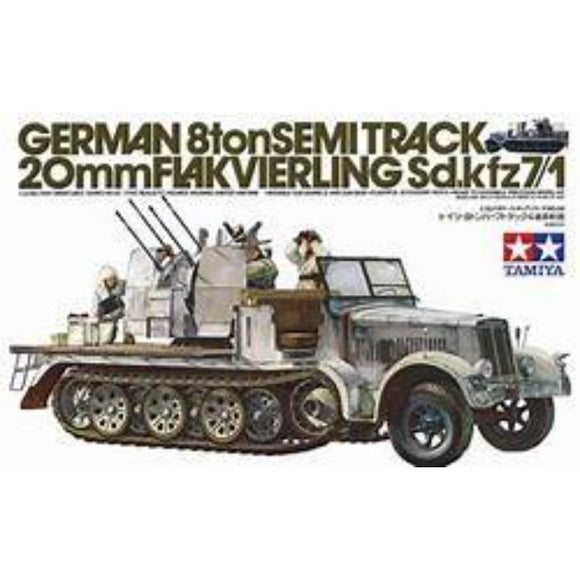 1/35 Tamiya 35050 German 8ton Semi Track 20mm Flakvierling Sdkfz 7/1