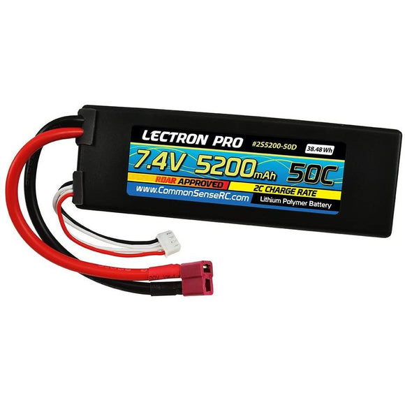 Lectrom Pro 7.4v (2S) 5200mAh 50c with Deans