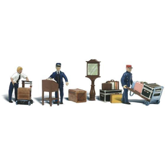 A1909 HO Depot Workers & Accessories