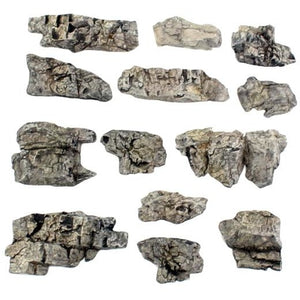 C1139 Woodland Scenics Ready Rocks Outcropping Rocks 13 Pieces