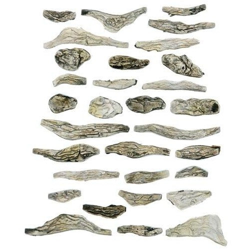 C1141 Woodland Scenics  Ready Rocks Creek Bed Rocks 31 Pieces