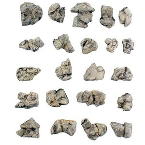 C1142 Woodland Scenics Ready Rocks Boulder Rocks 22 Pieces