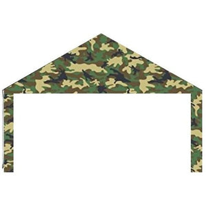 Front Wall Camouflage Tarp-With Two Zippers -Choose Your Size