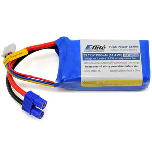 EFLB13003S20 1300mAh 3S 11.1V 20C LiPo w/EC3