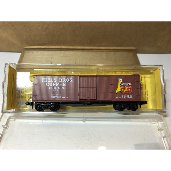 N Scale Kadee 42101 Hills Brothers 40' Double Wood Sheathed Boxcar