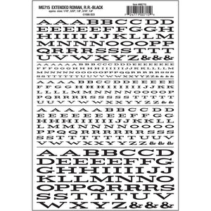 MG715 Extended Roman Letters, Black