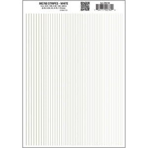 MG760 Stripes, White