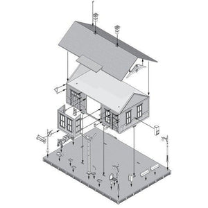 PF5187 HO KIT Woodland Station