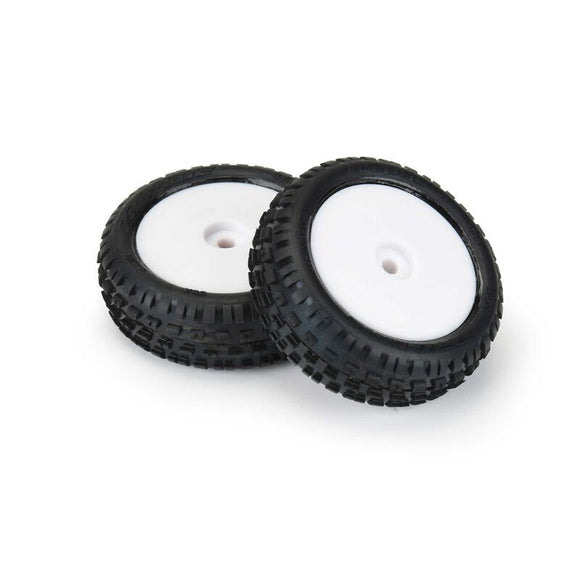 Wedge Carpet Tires MTD White Mini-B Front