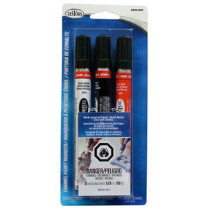 Paint Marker Set: Black/Red/White